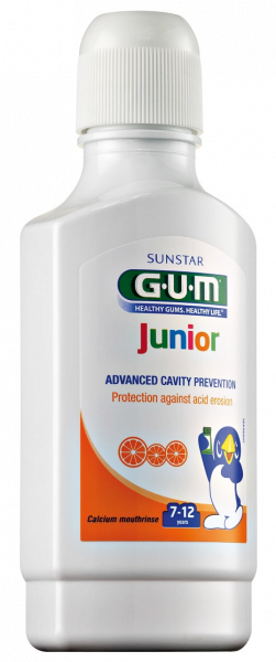 GUM Junior ústny výplach pre deti bez fluoridov, 300 ml