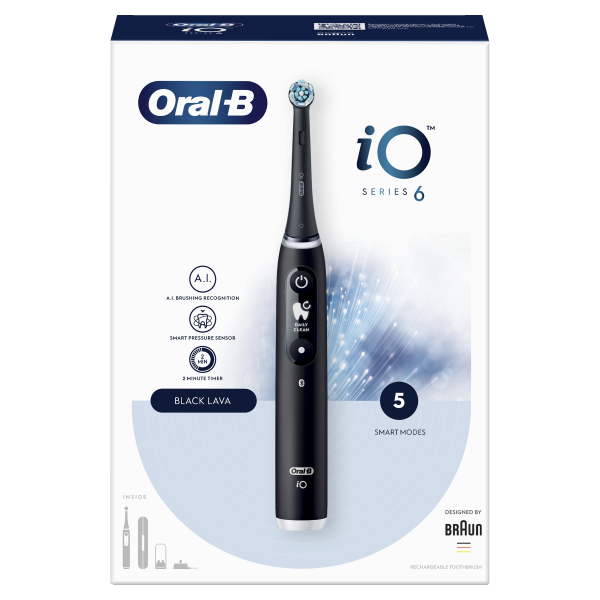 Oral-B iO Series 6 Black Onyx elektrická zubná kefka