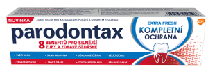Parodontax Extra Fresh Kompletná ochrana zubná pasta, 75 ml