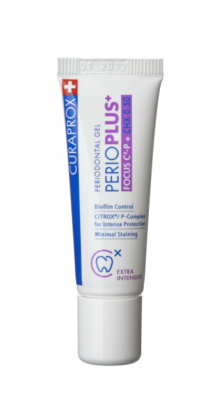Curaprox Perio Plus+ Focus zubný gél (0.5% CHX), 10 ml