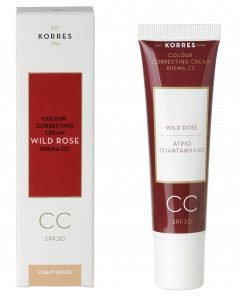 KORRES Wild Rose CC krém - odtieň light, 30 ml