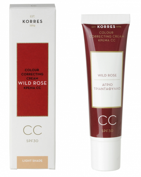 KORRES Wild Rose CC krém - odtieň light, 30 ml