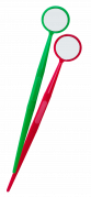 Tandex zrkadielko v rôznych farbách