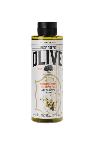 KORRES Pure Greek Olive sprchový gél s gréckym extra panenským olivovým olejom s vôňou medu, 250 ml