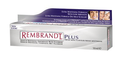 Rembrandt zubná pasta Plus s peroxidmi pre výrazný účinok, 50 ml