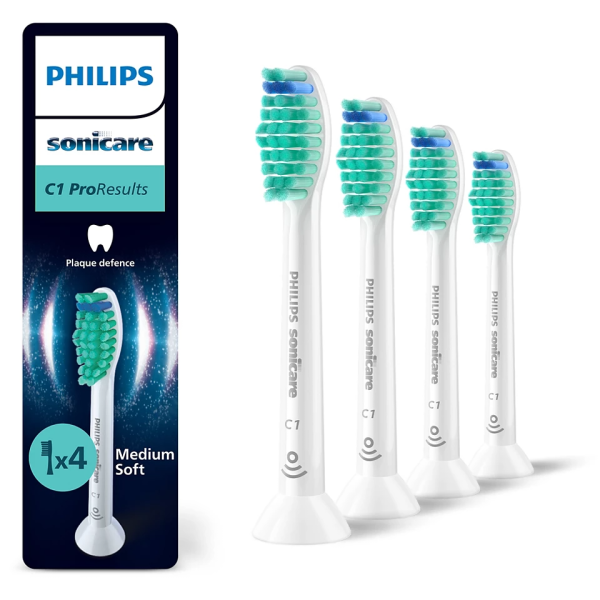 Philips Sonicare ProResults, 4-balenie kefkových nadstavcov, HX6014/87