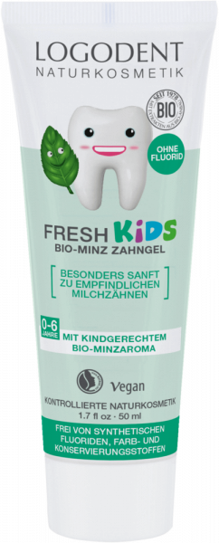 LOGODENT Fresh Kids zubný gel, Mäta, 50 ml