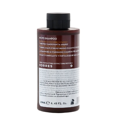 KORRES For Men šampón proti vypadávaniu vlasov s horčíkom a pšeničnými proteínmi, 250 ml