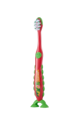 Brush-baby Dinosaur FlossBrush™, detská zubná kefka s dinosaurom, 2 ks, 3-6 rokov