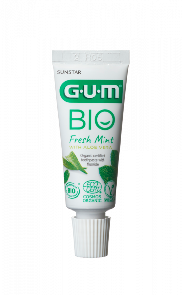 GUM BIO Fresh Mint zubná pasta s Aloe vera, 12 ml