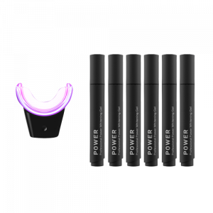 Smilepen Power Whitening Kit, sada na bielenie zubov s bezdrôtovým LED akcelerátorom (6x gél)