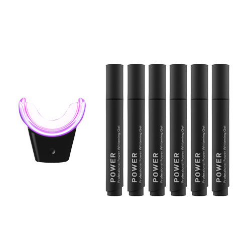 Smilepen Power Whitening Kit, sada na bielenie zubov s bezdrôtovým LED akcelerátorom (6x gél)
