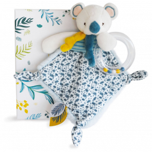 Doudou koala maznáčik s hrkálkou, 22 cm