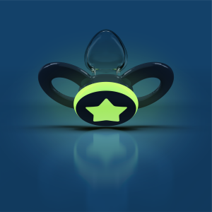 Dentistar ortodontické cumlíky 6-14 mesiacov, modré