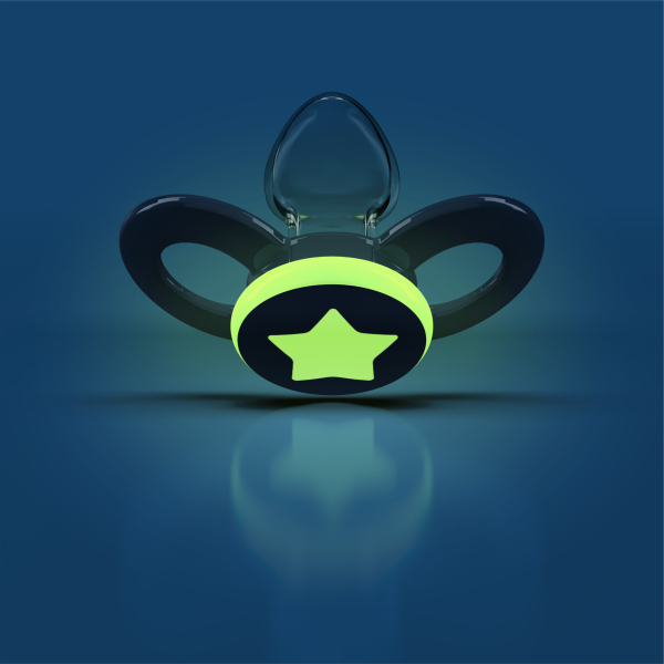 Dentistar ortodontické cumlíky 6-14 mesiacov, modré