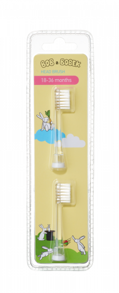 Bob a Bobek baby náhradné hlavice, 18+ mesiacov, 2 ks