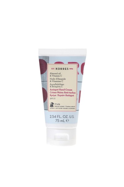 KORRES Hand Cream Anti-spot - krém na ruky proti pigmentovým škvrnám s vitamínom C a SPF15, 75 ml