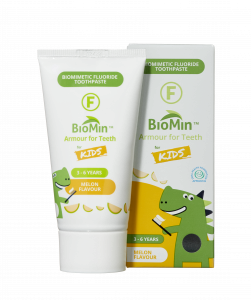 BioMin F gélová zubná pasta pre deti, melón, 37,5 ml