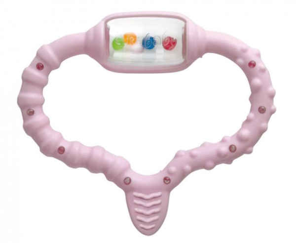 Curaprox CuraBaby Girl hryzadielko ružové