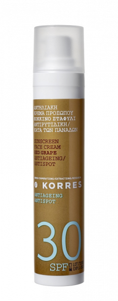 KORRES Red Grape Antispot - pleťový krém proti pigmentovým škvrnám s SPF30, 50 ml