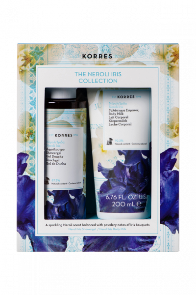 KORRES Neroli Iris darčekový set sprchovacieho gélu a telového mlieka s vôňou Neroli Iris