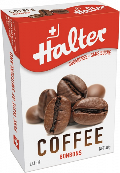 Halter Coffee cukríky bez cukru, 40 g