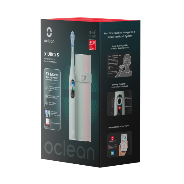 Oclean X Ultra Set Green puzdro a sonická kefka, zelená