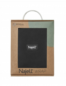 Najell Wrap šatka, čierny, M/L
