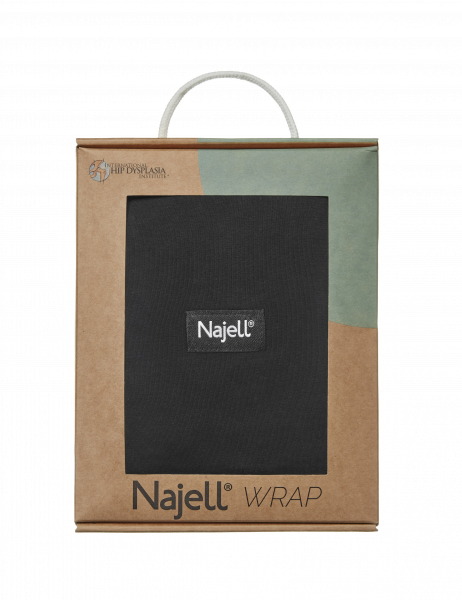 Najell Wrap šatka, čierny, M/L