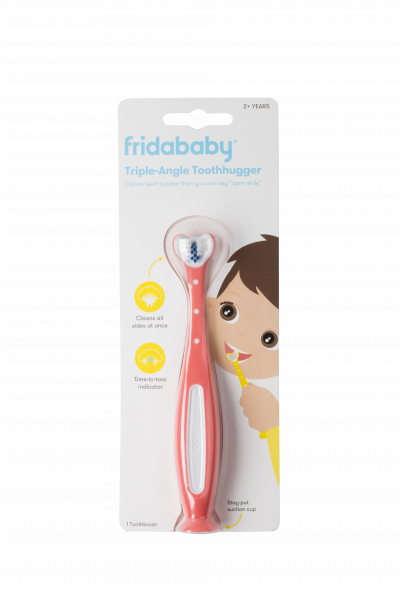 Fridababy Tooth Hugger 3D zubná kefka, ružová