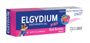 ELGYDIUM Kids gélová zubná pasta s fluorinolom, lesné ovocie, 50 ml 