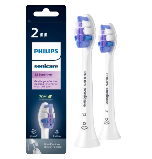 Philips Sonicare Sensitive HX6052/10 Štandardná veľkosť hlavice sonickej kefky, 2 ks