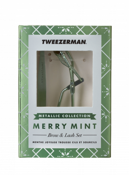 Tweezerman Merry Mint Set klieštikov na mihalnice a pinzety Slant