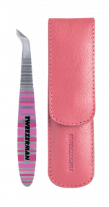 Tweezerman Štikač na kožičku v ružovom púzdre s pilníkom