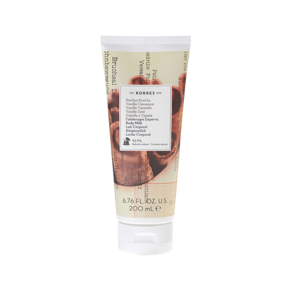 KORRES Body Milk hydratačné telové mlieko s vanilkou a škoricou, 200 ml