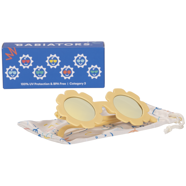 BABIATORS Polarized Flowers Sun Ray, polarizačné slnečné okuliare žlté, 3-5 rokov