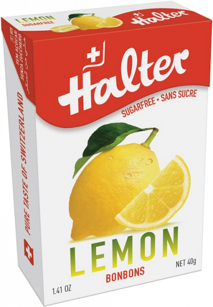 Halter Lemon cukríky bez cukru, 40 g