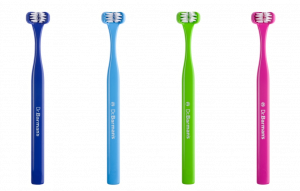 Dr. Barman´s Superbrush špeciálna kefka s tromi čistiacimi stranami pre děti (6-11 rokov)