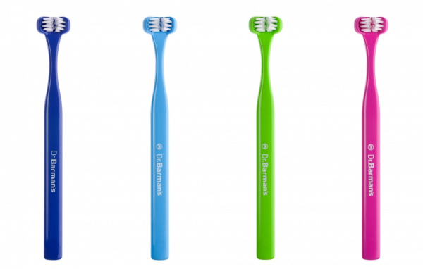 Dr. Barman´s Superbrush špeciálna kefka s tromi čistiacimi stranami pre děti (6-11 rokov)