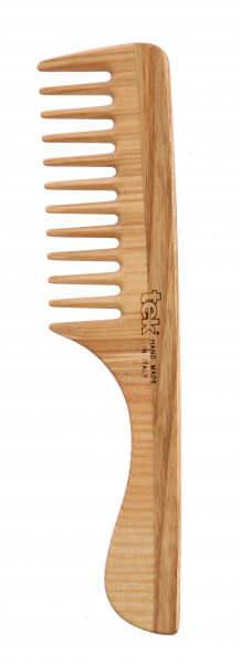 Tek ASH COMB - hrebeň prírodný s rukoväťou