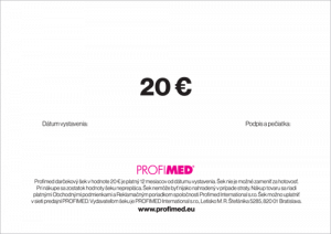Profimed šek darčekový 20 EUR