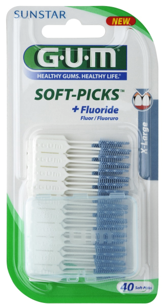 GUM Soft-Picks masážna medzizubná kefka s fluoridmi- velikost X-Large, ISO 4 (40 ks)
