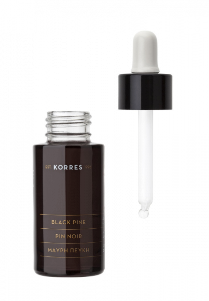 KORRES Black Pine - spevňujúci, vyživujúci a liftingový pleťový olej s extraktom z borovice čierne, 30 ml
