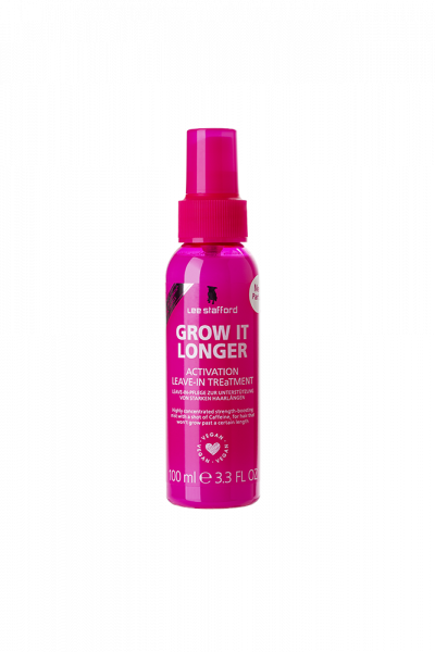 Lee Stafford Grow It Longer Leave-In Treatment vlasová starostlivosť bez oplachovania s kofeínom, 100 ml