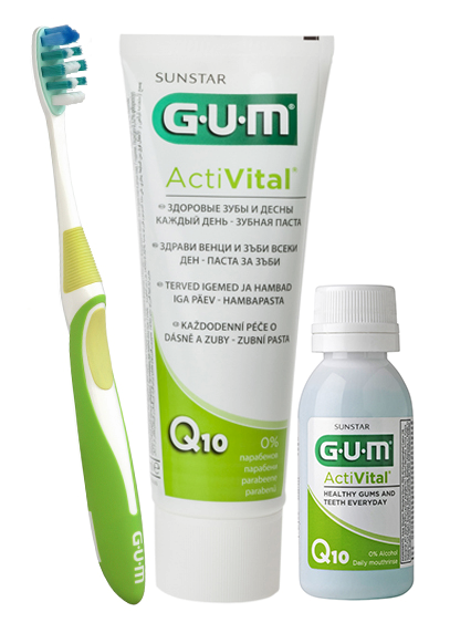 GUM ActiVital sada v látkovej taštičke