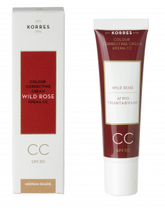 KORRES Wild Rose CC krém SPF 30 - odtieň medium, 30 ml