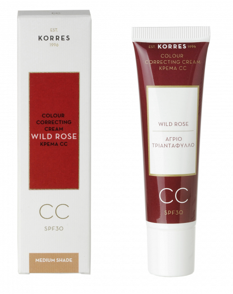 KORRES Wild Rose CC krém SPF 30 - odtieň medium, 30 ml