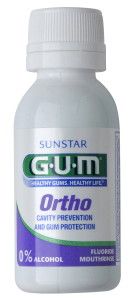 GUM Ortho ústny výplach pre nositelov strojčekov, 30 ml