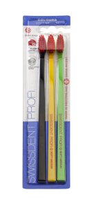 SWISSDENT COLOURS zubné kefky Soft-Medium (2+1 zadarmo) - DAVOS