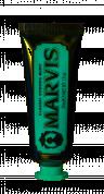 MARVIS Classic Strong Mint zubná pasta bez fluoridu, cestovné balenie, 25 ml